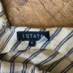 1. State  Linen stripped mini cocktail dress Photo 4