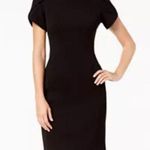 Calvin Klein NWT  Black Midi Tulip Sleeve Dress Photo 1
