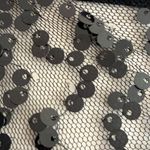 Wow Couture Y2K Black and Grey Metallic Sequins Details Mini Dress S Photo 10