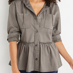 Maurice's Women's Green Baby Doll Jacket Size Small Photo 0