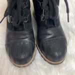 UGG  Alasdair Leather Wedge Bootie Size 8 A1 Photo 5