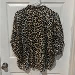 Entro  Leopard Print Blouse with Green Accents Photo 2