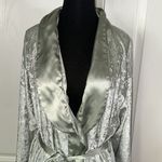 Victoria's Secret 90s VTG LIGHT GREEN CRUSHED VELVET SATIN ROBE Photo 1