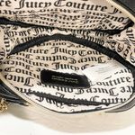 Juicy Couture  Licorice Heart Print Fluffy Crossbody Bag Black Chain Link Photo 2