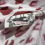 Free People  Intimately Ivory Combo Leopard Heart Print Bodysuit M Medium NWT Photo 2