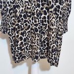 JODIFL Leopard Print Long Sleeve Mini Dress Size Medium Leopard Shift Dress Photo 2