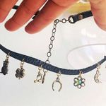 Sweet Romance leather charm necklace Photo 1