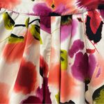 Worthington purple and pink watercolor floral A-line full skirt size 8 Photo 4