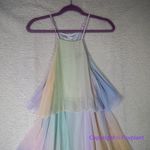 OPT Elena Tiered Maxi‎ Dress Pastel, size S Blue Photo 4