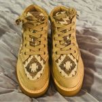 Zodiac  Siona Faux Suede Platform Booties Southwestern Print Elmwood Tan 7.5 NEW Photo 2