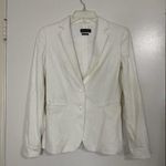 Massimo Dutti  white ivory tweed knit lightweight blazer jacket size US 2 Photo 0