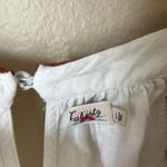 Faherty  White embroidered blouse Photo 4
