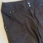 INC International Concepts Dark Brown Cotton Cropped Capri Pants Women’s Size 4P Photo 3