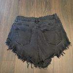KanCan Black Cutoff Fringe Raw Hem Booty Denim Jean Shorts Size W9 / 28 Photo 1