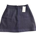 We Wore What NWT Mini Skirt Indigo Comfort Raw Blue Size Small Photo 0