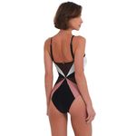 PatBO Colorblock Halter One Piece in Black white Small New Womens Swimsuit Photo 9