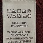 Adrienne Vittadini Burgundy & Black Buffalo Plaid Cowl Neck Sweater Medium EUC Photo 9