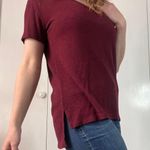 Abound Burgundy Short Sleeve Shirt Photo 3