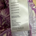 Free People Purple Floral High Waist Ruched Tie Front Slit Maxi Pencil Skirt S Photo 3