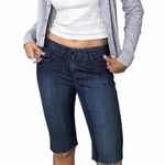 Levi's  553 blue denim capri shorts #denimshorts Photo 1