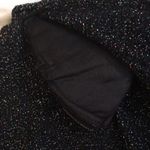 Vintage black and rainbow sparkle knit and crochet black cardigan size L Size L Photo 10