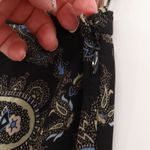 Ann Taylor Vintage 90s Black Paisley Silk Midi Skirt Fairy Grunge Boho Size 12 Photo 4