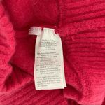 J.Crew  Alpaca Merino Wool Sweater Hot Pink Button Detail Crewneck Size XSmall Photo 8