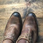 Jeffrey Campbell  Nation Harness Leather Heel Booties Brown Size 6 Photo 6