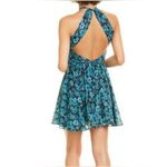 NWT Love by theia a line chiffon backless dress 10 black blue cocktail dress Photo 2