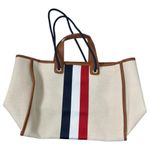 Shiraleah Beige Blue Red Blakely Tote Bag Photo 1