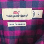 Vineyard Vines  Cashmere Blend Gingham Button Down Shirt Pink Purple Pocket 0 Photo 2