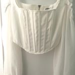 Missguided White Cropped Corset Top  Photo 3