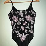 EXPRESS Black Floral Body Suit Photo 0