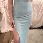 Baby Blue rhinestone maxi dress Size 2 Photo 1