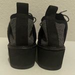Eileen Fisher Wilson Knit Black Graphite Gray Lace Up Platform Wedge Sneaker 7.5 Photo 7