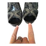 EXPRESS Gold & Silver 5” Platform stiletto heels mesh sides back zipper size 10 Photo 11