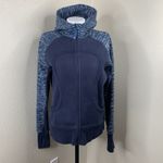 Lululemon Scuba Hoodie Inkwell We Are From Space Printed October Sz L? Blue Zip Photo 2