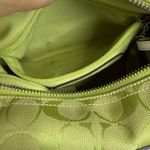 Coach y2k 2006 Vintage F06044 Lime Green Jacquard Shoulder Bag Photo 11
