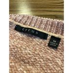 Cyrus Chenille Sweater Blush Pink Soft Textured Pullover Cozy Pastel Plush M Photo 2