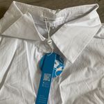 Cupshe  long white button front shirt Photo 1