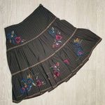 BCBGMAXAZRIA  fit and flare skirt embroidered tiered skirt size 8 Photo 0