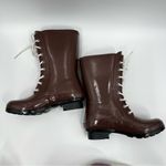Roma  NEW Lace Up Rubber Rain Boots Photo 6