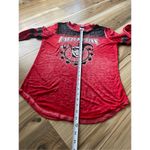 Batman Harley Quinn Women’s Red Black Long Sleeve Shirt Sz M Size M Photo 4