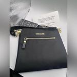 SATTACHE CLASSIC ONYX BLACK NYLON 5 DIFFERENT WAYS BAG New With The Big Strap. Photo 2