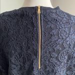Ralph Lauren LAUREN Lace Pullover Sheer Sleeve Womens Sz Large Black Photo 5