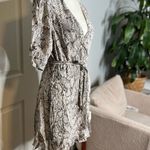 Reformation  Monica women’s snake print dress L Photo 7