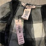 Victoria's Secret Victoria’s Secret Black White Plaid Flannel Pajama Shorts Sleepwear Size M NWT Photo 7