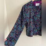 Pendleton Vintage Miss Sophisticates Paisley Button Blazer Purple Teal Wool Photo 9