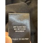 Rebecca Taylor Black Wide Leg Shorts Size 8 Wool 50's 60's Wrap Skort Walking Photo 9