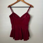 Vintage holiday red velvet like top Photo 10